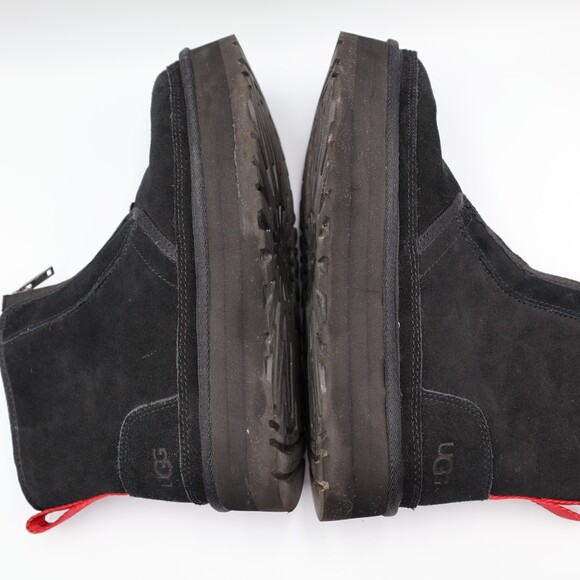 UGG NEUMEL Women's US 9.5 Zip Platform Suede Booties Black - Picture 7 of 9